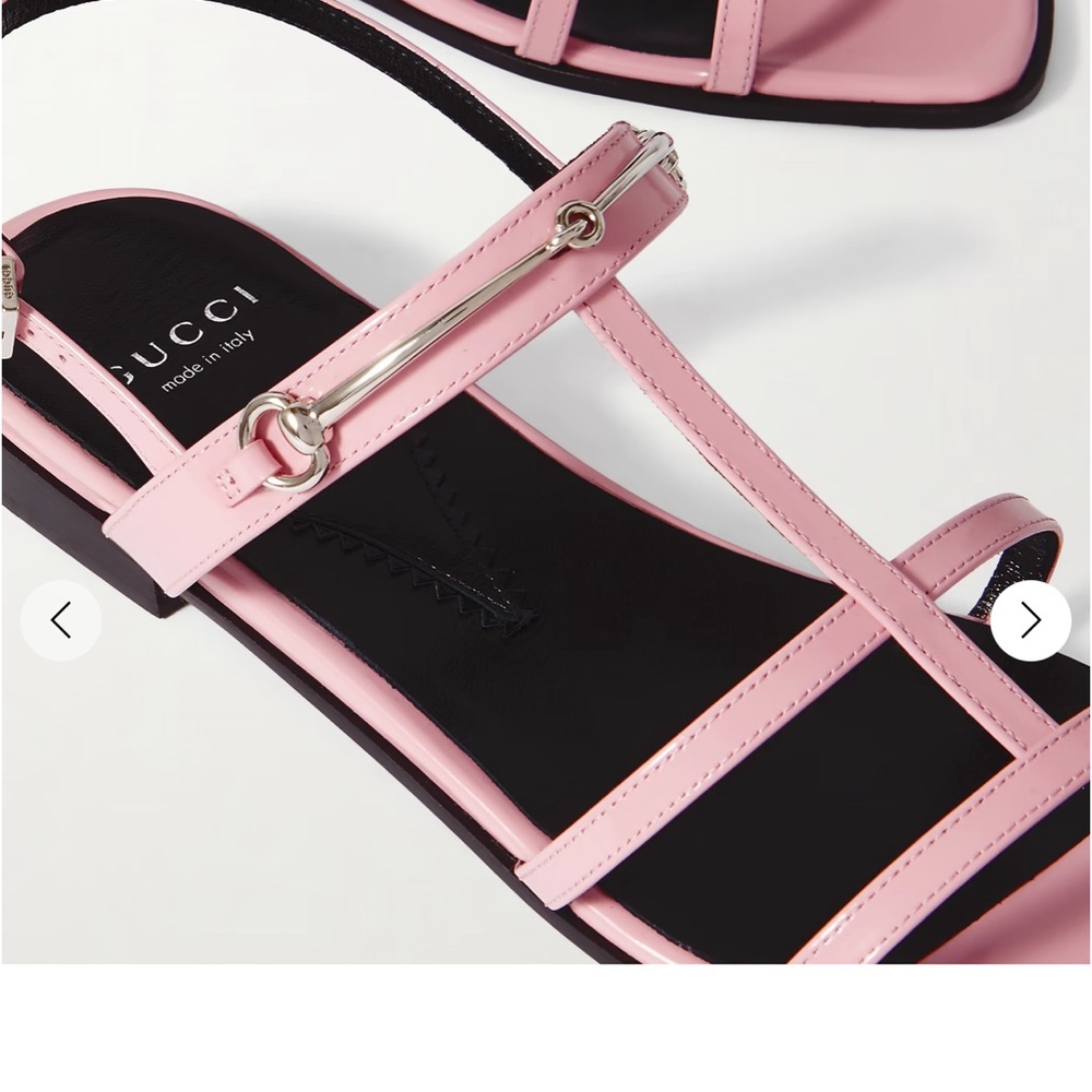 Gucci Horsebit Strappy Patent Leather
Sandals